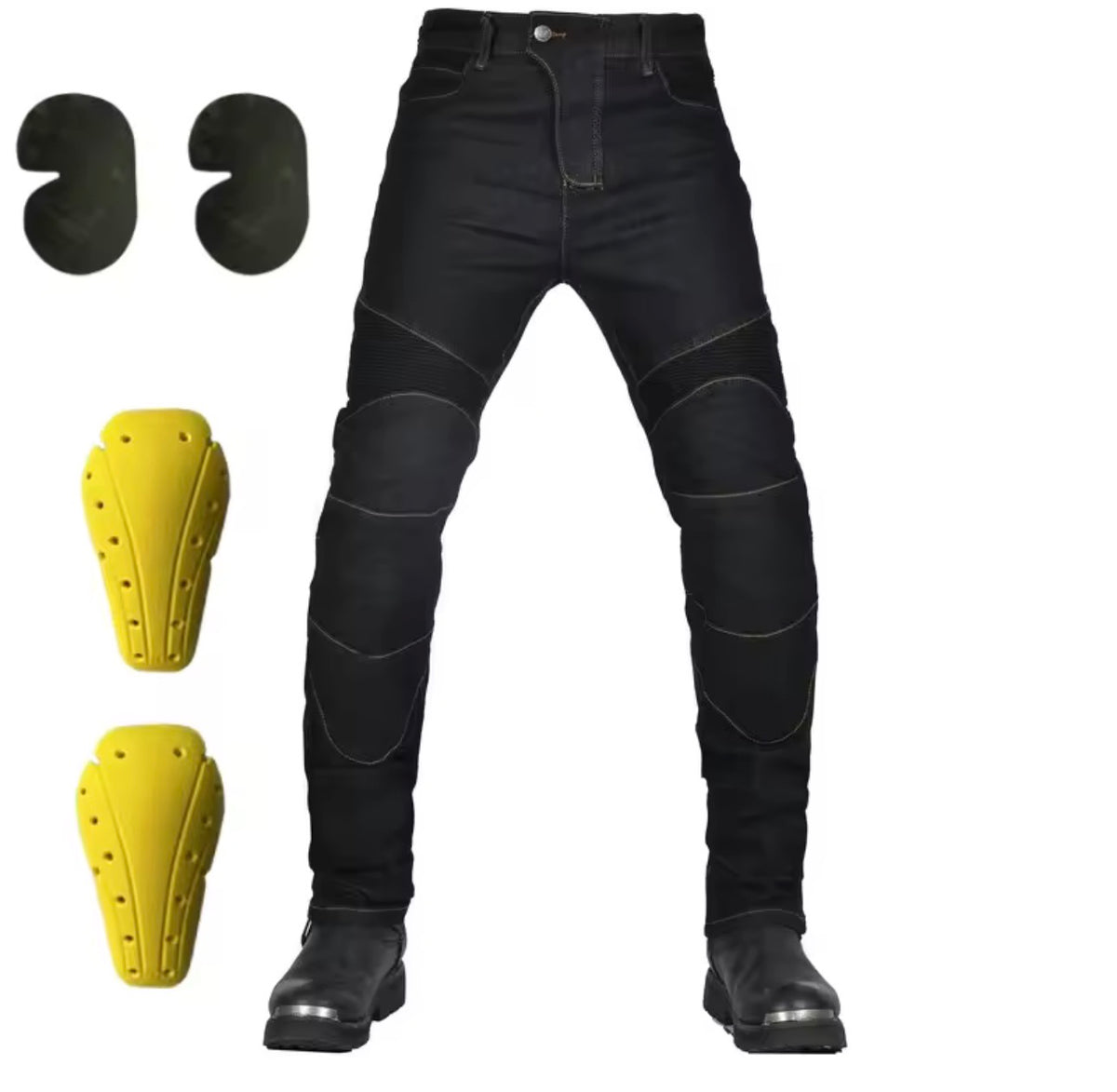 Motorcycle Protective Riding Pants with Removable Armor