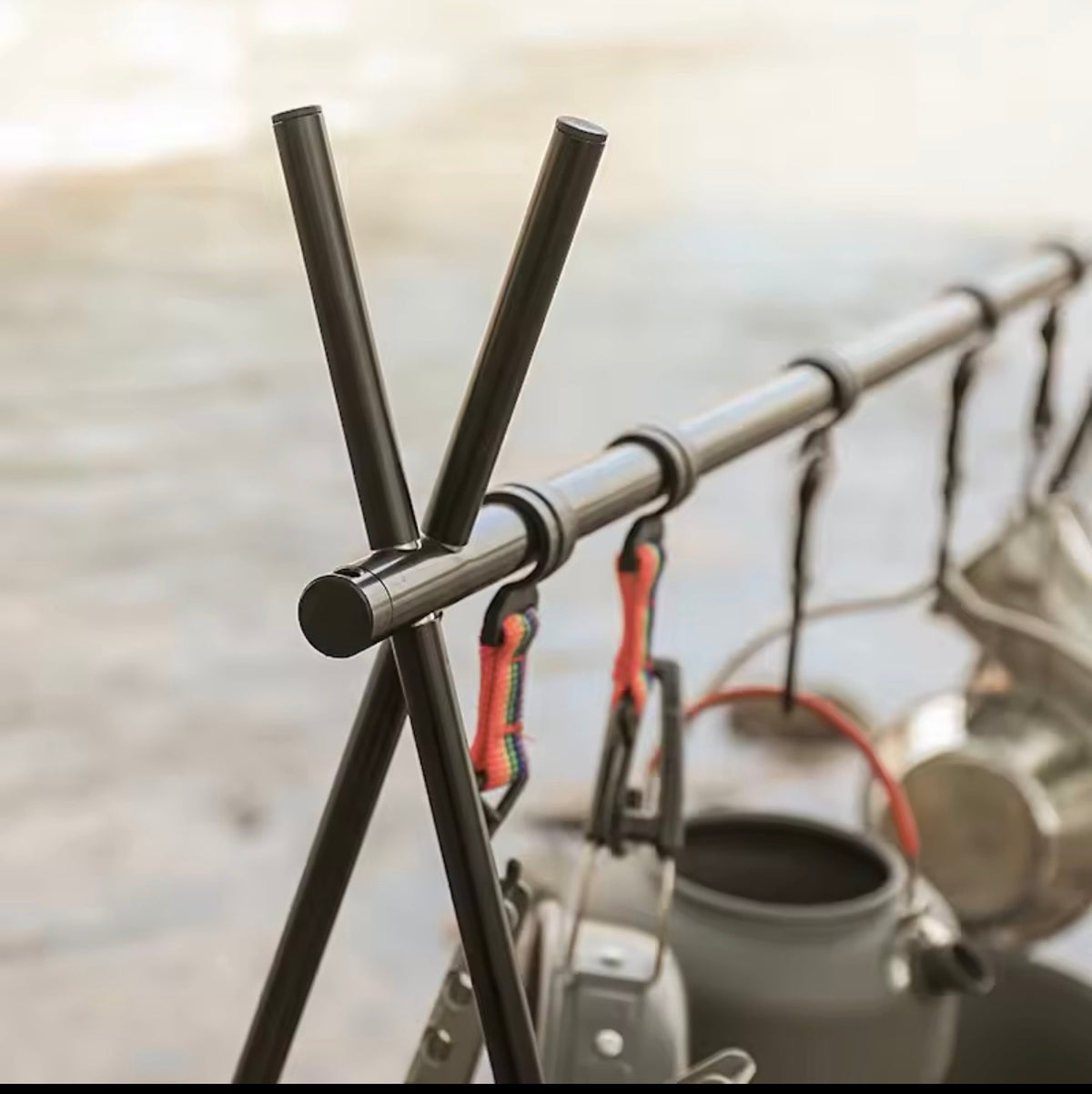 Outdoor Folding Camping Cookware & Hanging Rack
