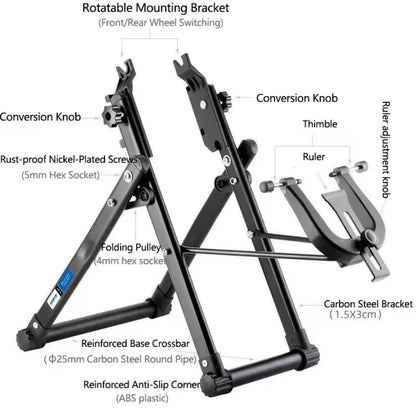 Professional Folding Bike Wheel Truing Stand