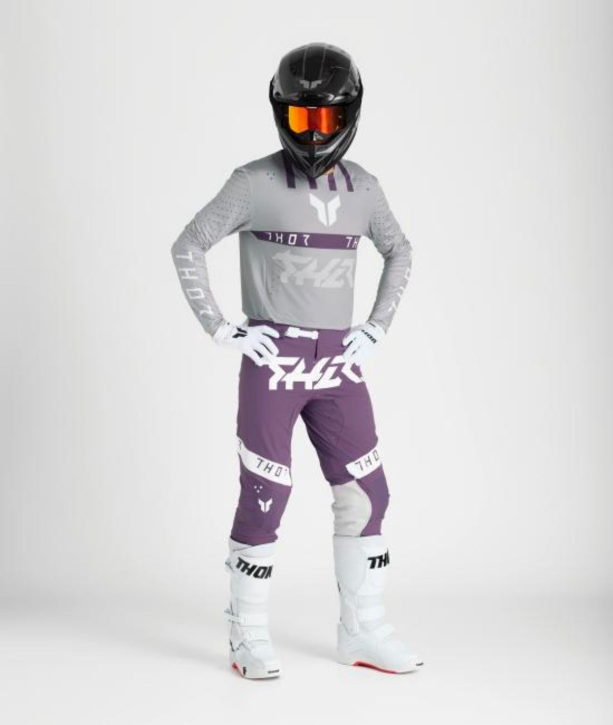 2026 Prime Motocross Gear Set – Purple/Grey