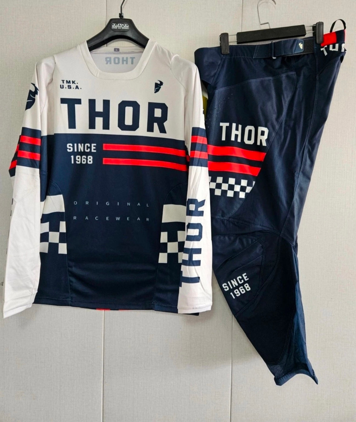 2026 Motocross Gear Set – Navy/White/Red