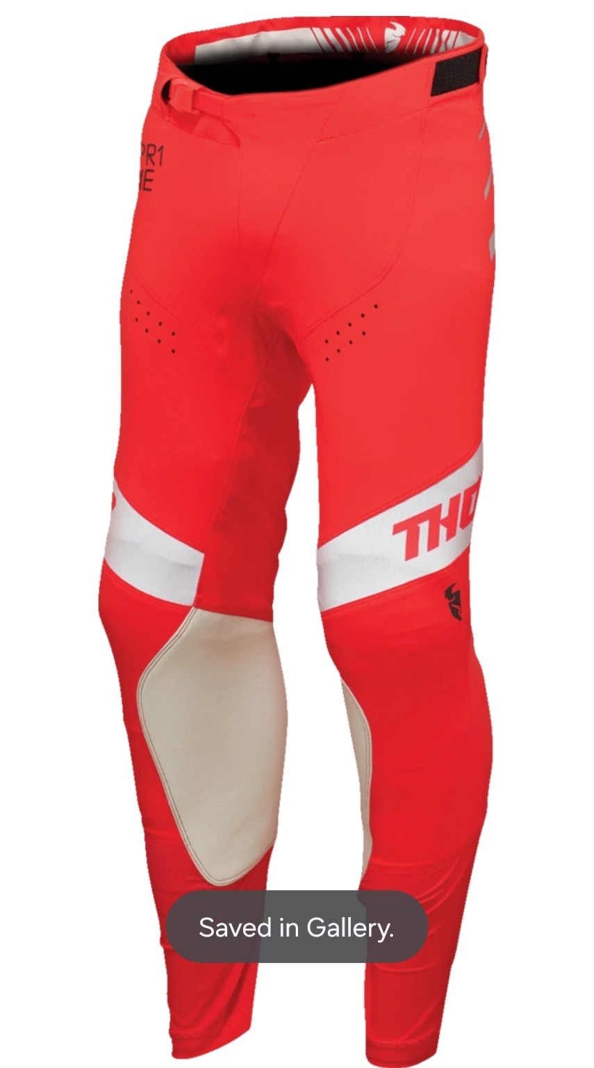 2026 THOR Motocross Gear Set – Red/White