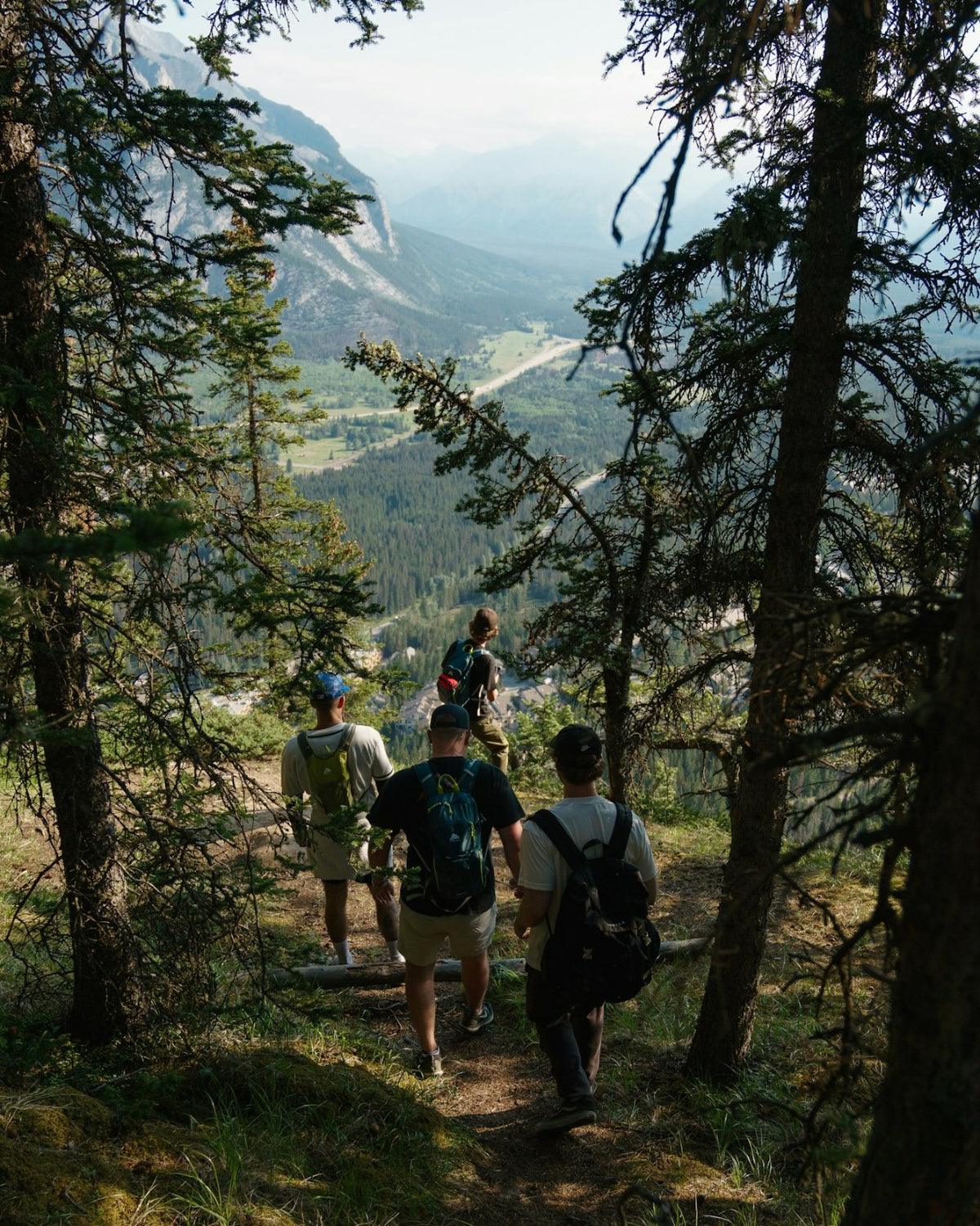 Hiker on an outdoor trail