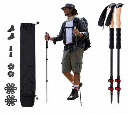 Lighten Up Carbon Fiber Trekking Poles