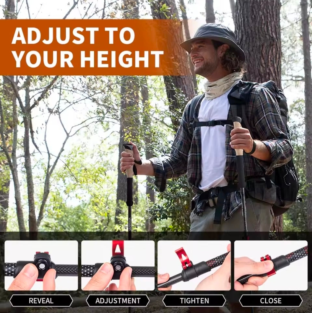 Lighten Up Carbon Fiber Trekking Poles