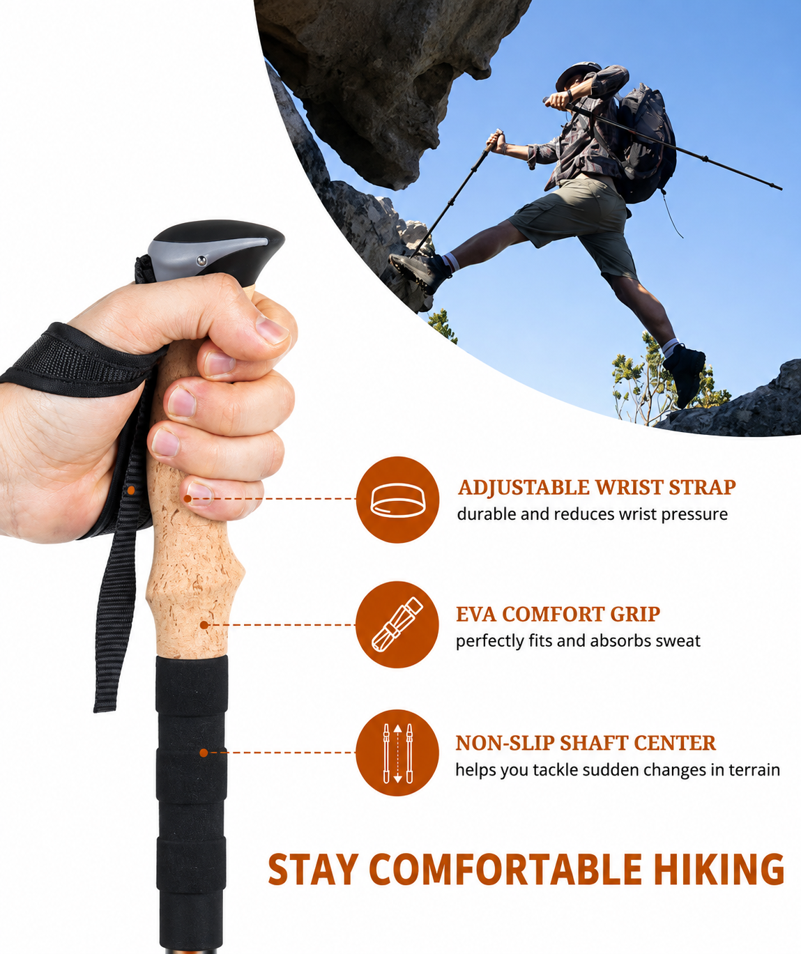 Lighten Up Carbon Fiber Trekking Poles