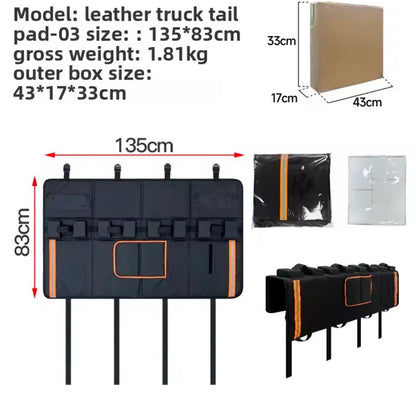 52-Inch 5-Bike Tailgate Pad with Tool Pockets